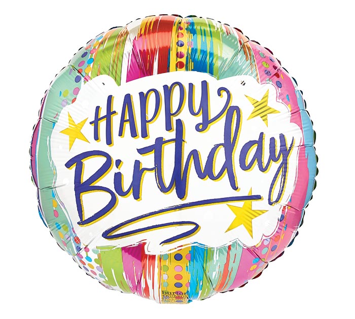 18inch Mylar Birthday Balloon