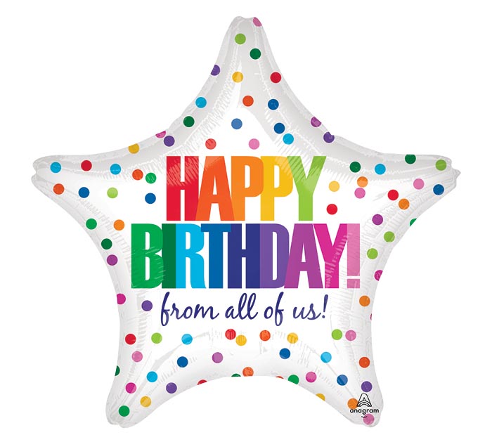 18inch Mylar Birthday Balloon