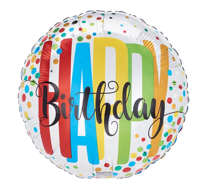 18inch Mylar Birthday Balloon