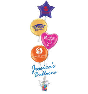 Custom Printed Mylar Foil Balloons by Jessica's Balloons in Arvada, Colorado